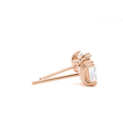 Prong-Einstellung Diamant-Ohrstecker