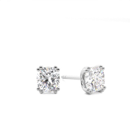 Cushion Cut Diamond Earrings