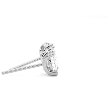 Prong-Einstellung Diamant-Ohrstecker