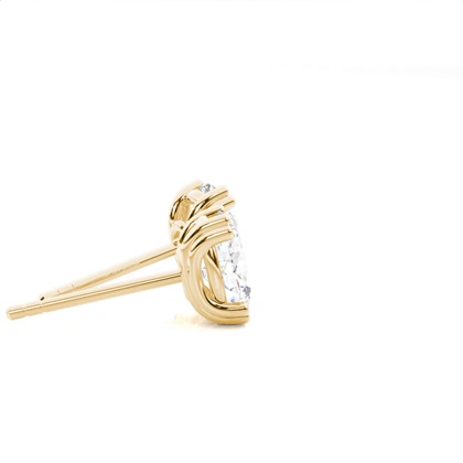 Prong-Einstellung Diamant-Ohrstecker