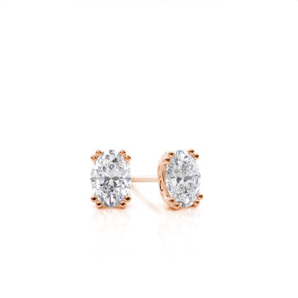 Prong Setting Moissanite Stud Earrings