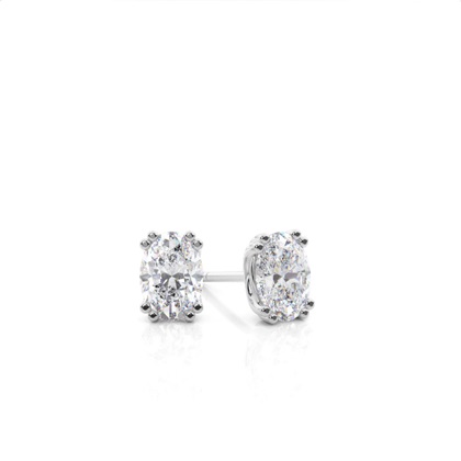 Prong Setting Moissanite Stud Earrings