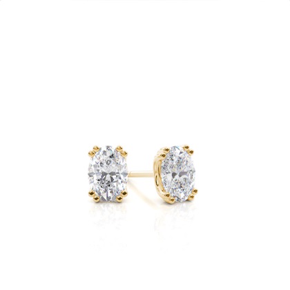 Prong Setting Moissanite Stud Earrings