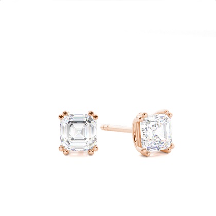 Rose Gold Diamond Earrings