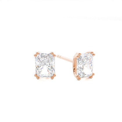 Rose Gold Diamond Earrings