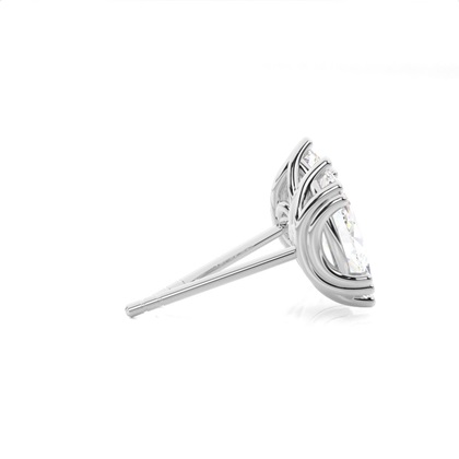 Prong-Einstellung Diamant-Ohrstecker