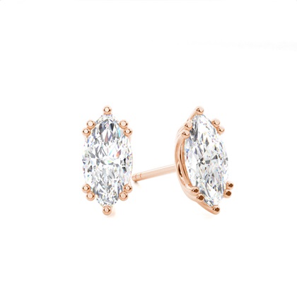 Rose Gold Diamond Earrings