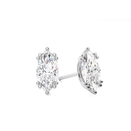 Marquise Cut Diamond Earrings 