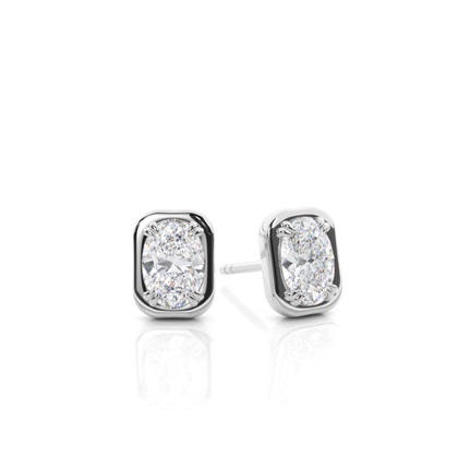 Prong Setting Moissanite Stud Earrings