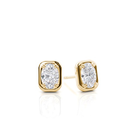 Prong Setting Moissanite Stud Earrings