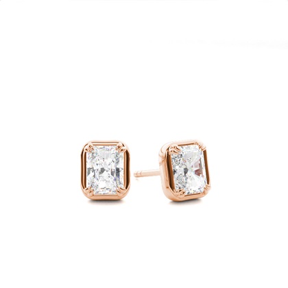 Rose Gold Diamond Earrings
