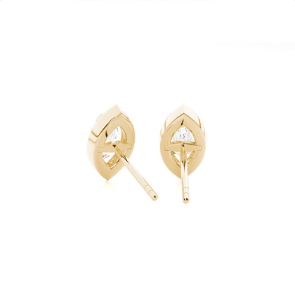 Prong-Einstellung Diamant-Ohrstecker