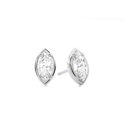 Prong Setting Diamond Stud Earrings