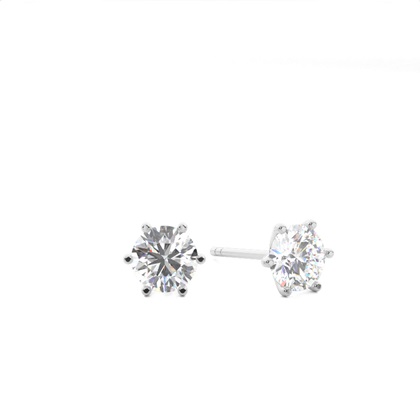 Prong Setting Diamond Stud Earrings