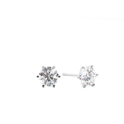 Prong-Einstellung Diamant-Ohrstecker