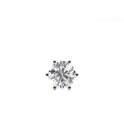 Prong Setting Diamond Men's Single Earring