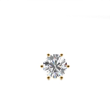 Prong Setting Diamond Men's Single Earring