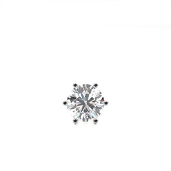 Prong Setting Diamond Men's Single Earring