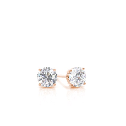 Prong Setting Moissanite Stud Earrings