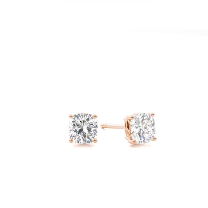 Cushion Cut Diamond Earrings
