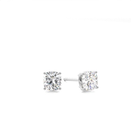 Cushion Cut Diamond Earrings