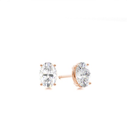 Rose Gold Diamond Earrings