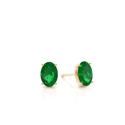 Oval Diamond Earrings