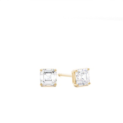 Yellow Gold Diamond Earrings