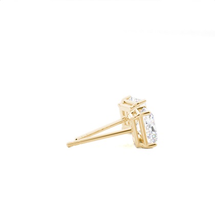 Prong-Einstellung Diamant-Ohrstecker