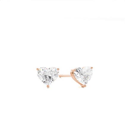 Heart Diamond Earrings