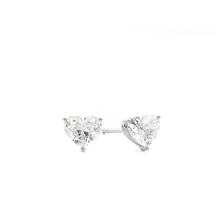 Heart Diamond Earrings