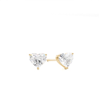 Yellow Gold Diamond Earrings