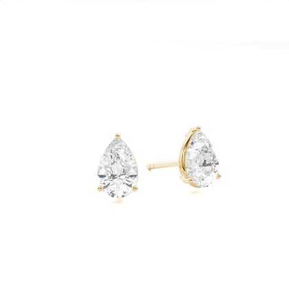 Pear Drop Diamond Earrings 