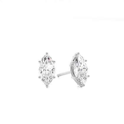 Marquise Cut Diamond Earrings 