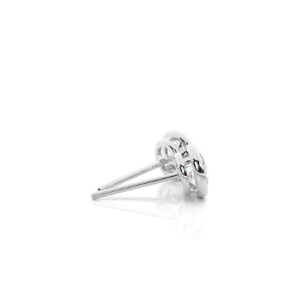 Bezel Setting Moissanite Stud Earrings