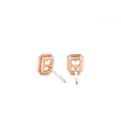 Lünetteeinstellung Diamant-Ohrstecker