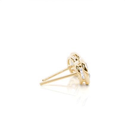 Oval Moissanite Diamond Earrings 