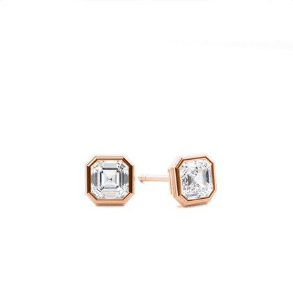 Rose Gold Diamond Earrings