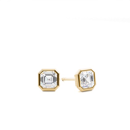 Yellow Gold Diamond Earrings