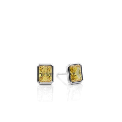 Silver Diamond Earrings