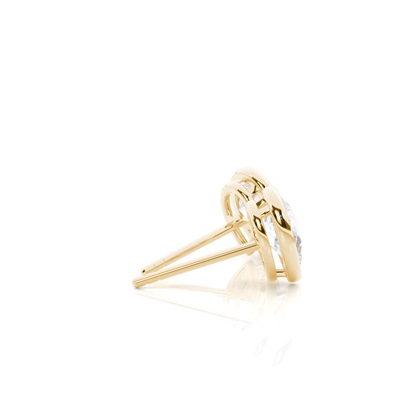 Pear Moissanite Diamond Earrings Diamond