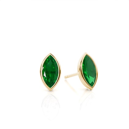 Yellow Gold Diamond Earrings