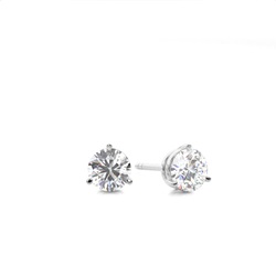 Prong-Einstellung Diamant-Ohrstecker