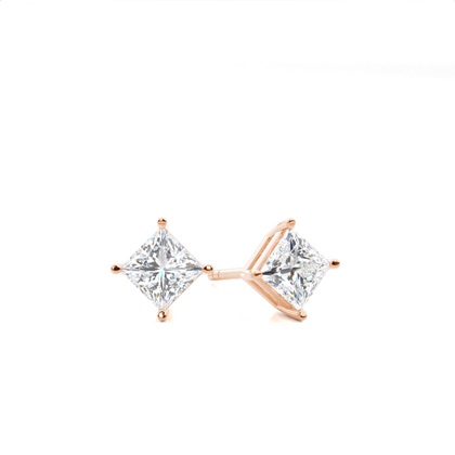 Rose Gold Diamond Earrings