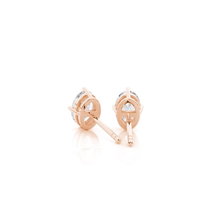 Prong-Einstellung Moissanit-Ohrstecker