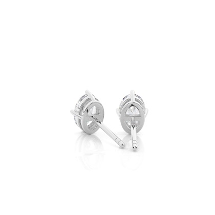 Prong-Einstellung Moissanit-Ohrstecker