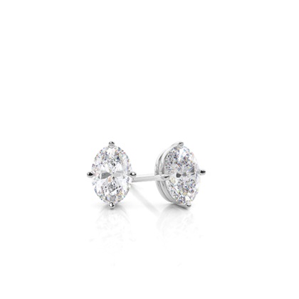 Prong Setting Moissanite Stud Earrings