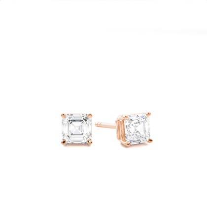 Rose Gold Diamond Earrings