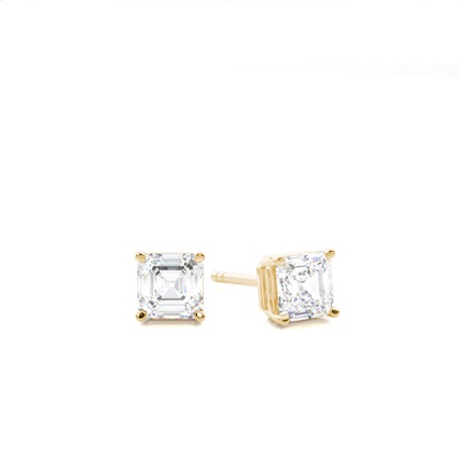 Yellow Gold Diamond Earrings