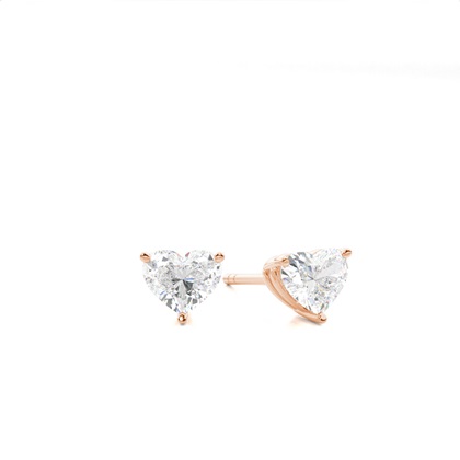 Heart Diamond Earrings